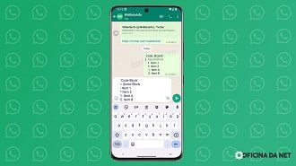 Novas opções de formatação de texto no WhatsApp